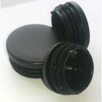 Bouchon pour tube rond 70mm, noir / paquet de 10 pièces Bouchon pour tube rond 70mm, noir / paquet de 10 pièces
