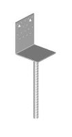 Pied d'ancrage béton 14-03/80x80 zinc blanc / paquet de 1 pc