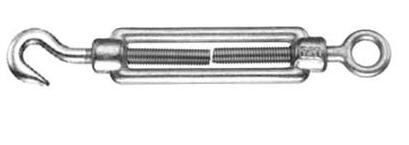 Tendeur DIN 1480 œil-crochet M12, ZB / emballage 1 pièce