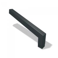 PREFA Coude rectangulaire en aluminium 72° long 80 x 80 mm, Anthracite P10 RAL 7016