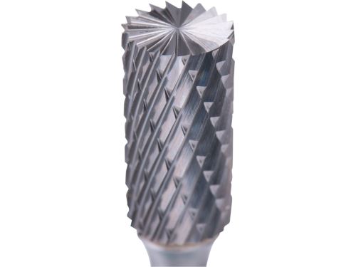 EXTOL INDUSTRIAL fraise carbure, cylindrique à denture frontale, diam.12x25mm/queue 6mm, coupe moyenne (double-cut) 8703715