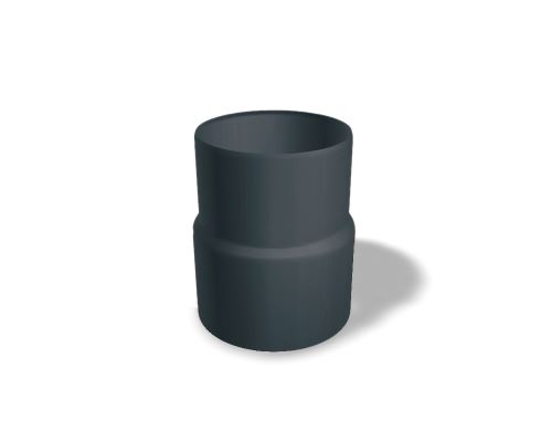 Raccord à emboîtement PREFA en aluminium Ø 100 mm, Anthracite P10 RAL 7016