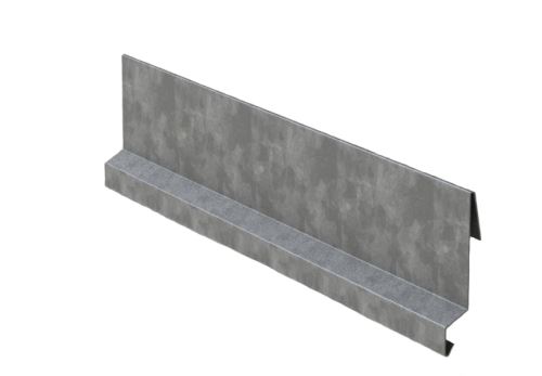 Bordure coupe-vent crochetable RŠ 167, Zinc naturel