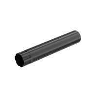 BRYZA Tuyau de descente galvanisé Ø 100 mm, longueur 4M, Noir RAL 9005